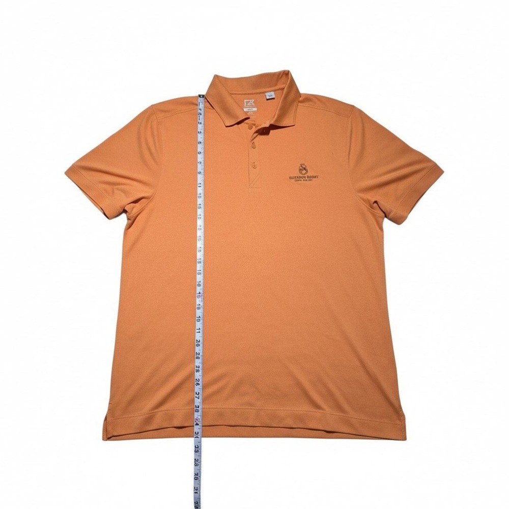 Cutter & Buck Mens DryTec Polo Shirt Orange Silverado Resort Napa Valley XL - Picture 4 of 6